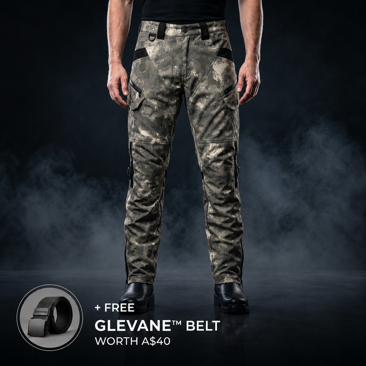 Glevane RideShield™ Camouflage Motorcycle Pants