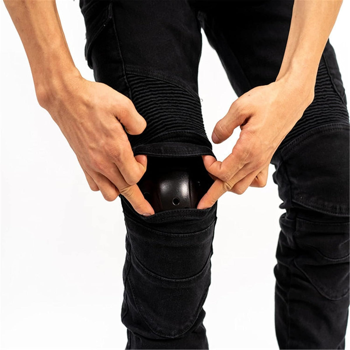 Glevane RoadDenim™ Black Motorcycle Jeans